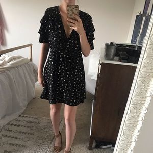 Floral wrap dress